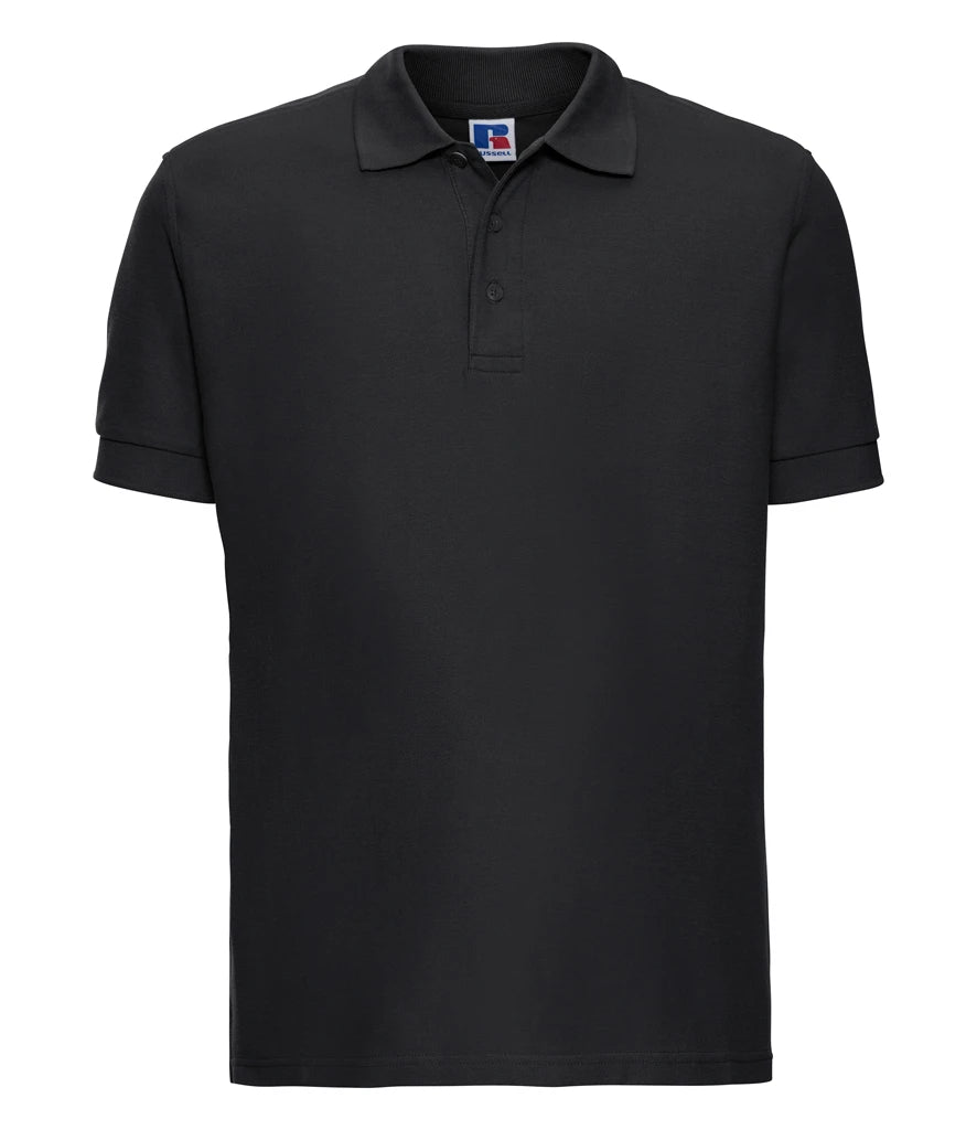 Russell Athletic Ultimate Cotton Piqué Polo Shirt — Black