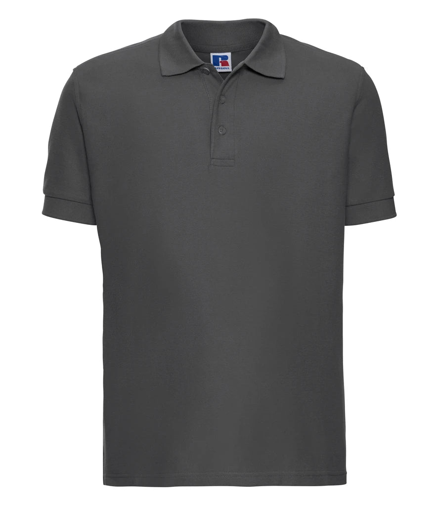 Russell Athletic Ultimate Cotton Piqué Polo Shirt — Titanium
