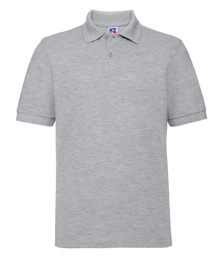 Russell Athletic Hardwearing Poly/Cotton Piqué Polo Shirt — Light Oxford