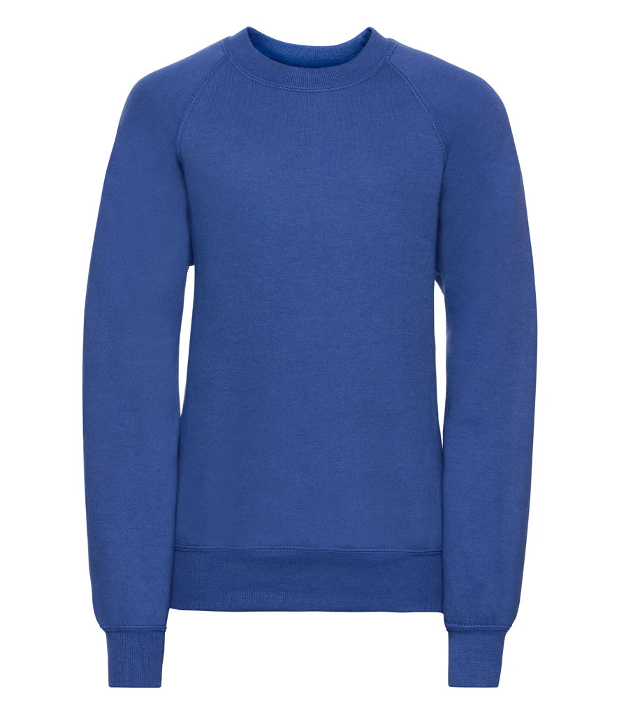 Russell Athletic Kids Raglan Sweatshirt — Bright Royal