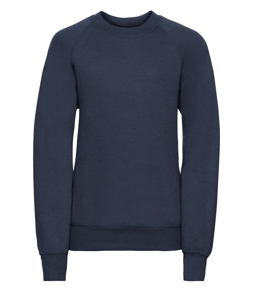 Russell Athletic Kids Raglan Sweatshirt — French Navy