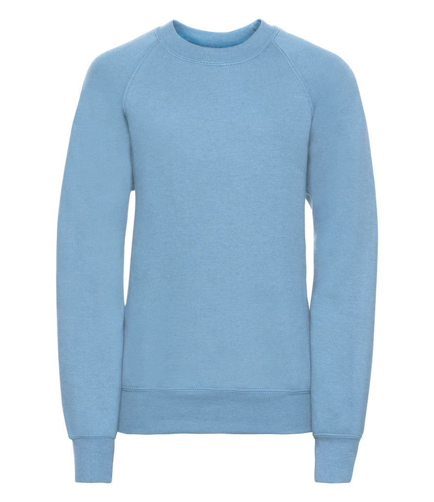 Russell Athletic Kids Raglan Sweatshirt — Sky Blue
