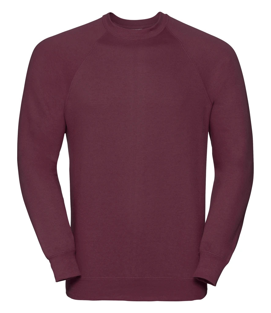 Russell Athletic Raglan Sweatshirt — Burgundy