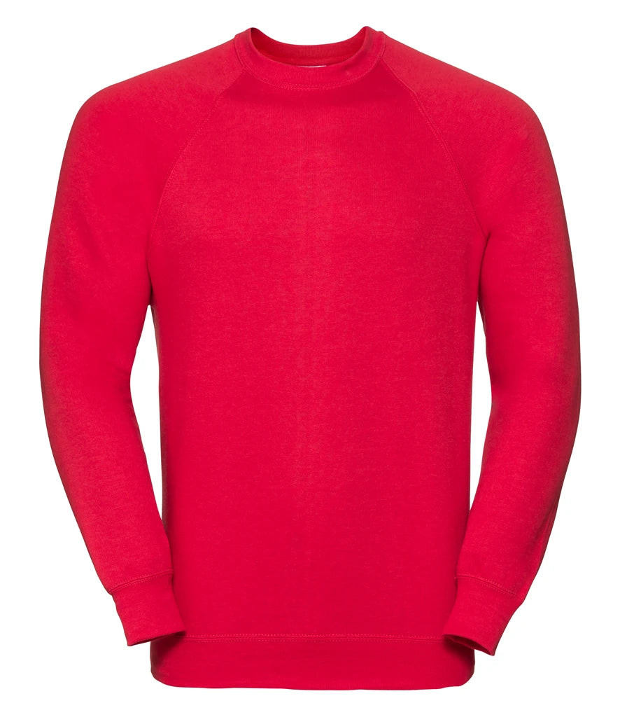 Russell Athletic Raglan Sweatshirt — Classic Red
