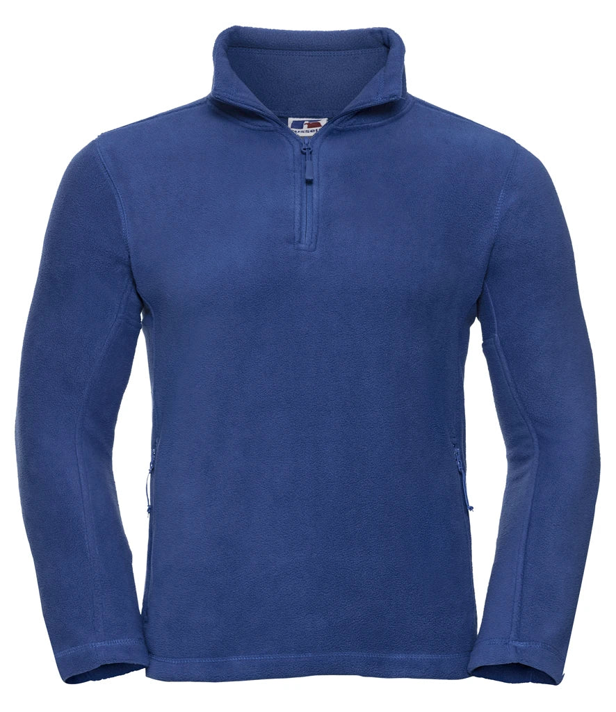 Russell Athletic Zip Neck Outdoor Fleece — Royal Blue
