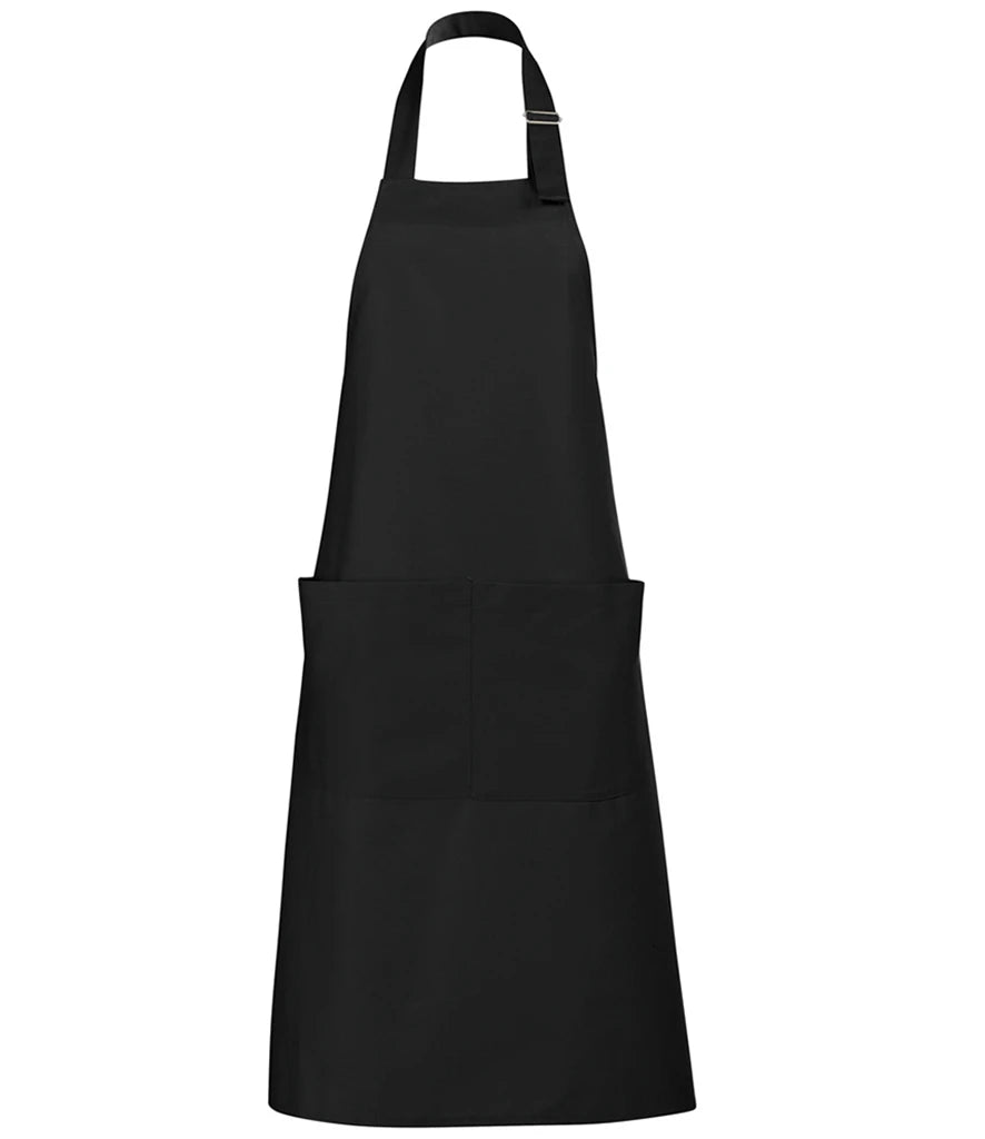 SOL'S Gala Long Bib Apron — Deep Black