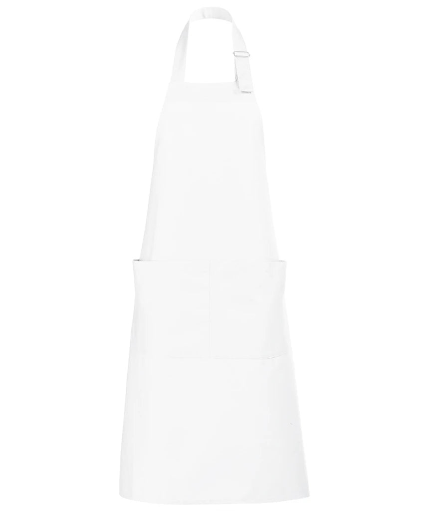 SOL'S Gala Long Bib Apron — White