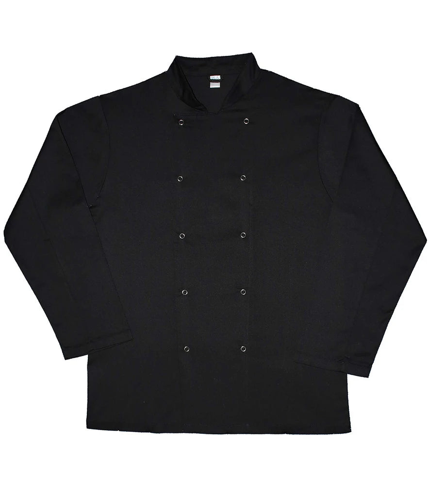 Dennys Long Sleeve Chef's Jacket — Black