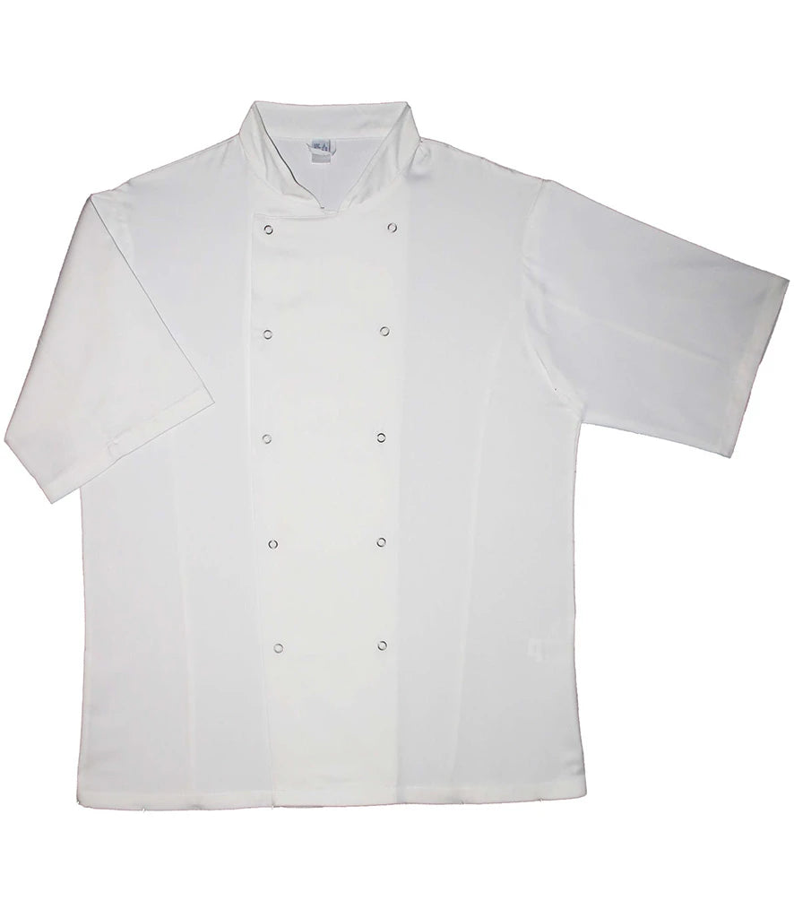 Dennys Short Sleeve Chef's Jacket — White