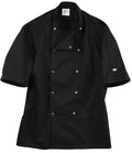 ADC Short Sleeve Coolmax® Chef's Jacket — Black