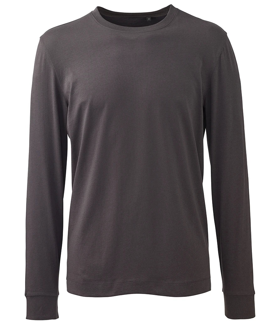Anthem Organic Long Sleeve T-Shirt — Charcoal