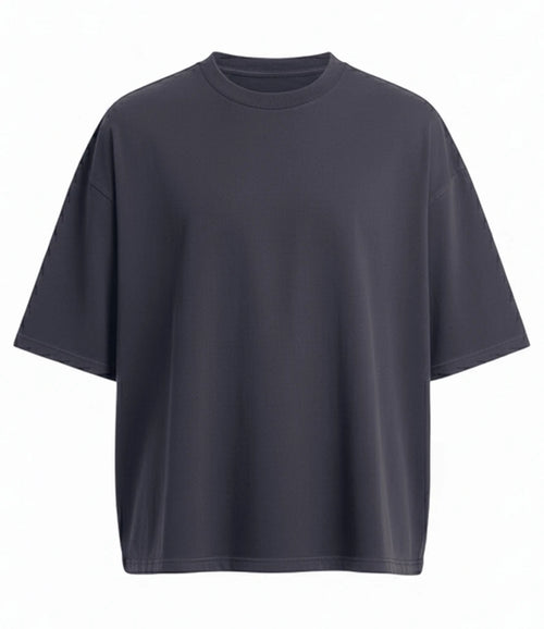 AWDis Heavyweight Boxy Cropped 240 T-Shirt — Solid Charcoal