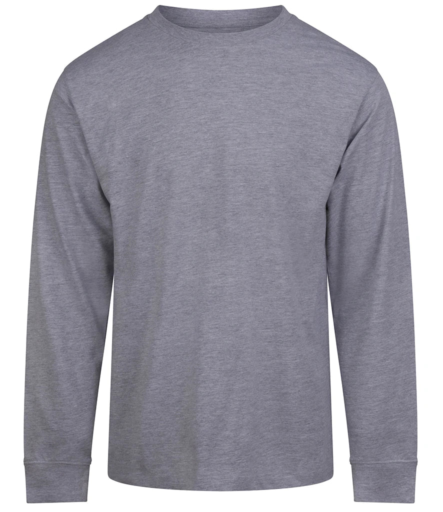 AWDis Heavyweight T-Shirt in Heather Grey, front view