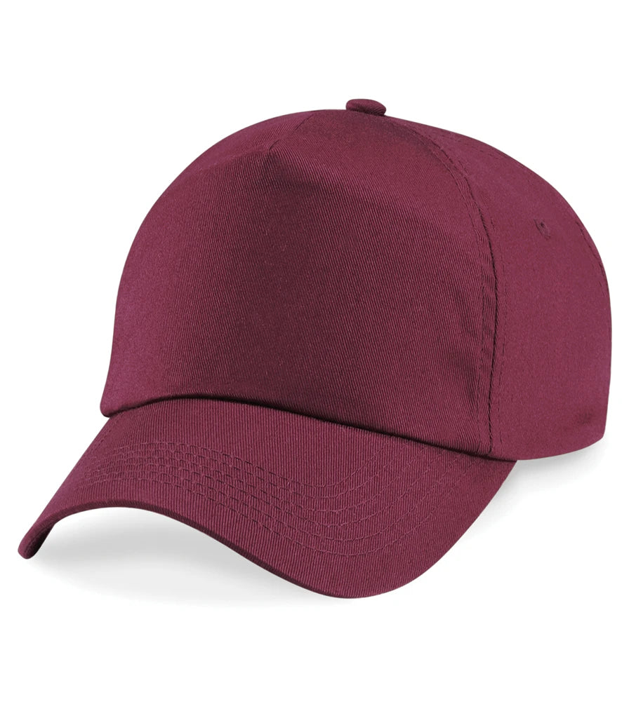 Beechfield Kids Original 5 Panel Cap — Burgundy