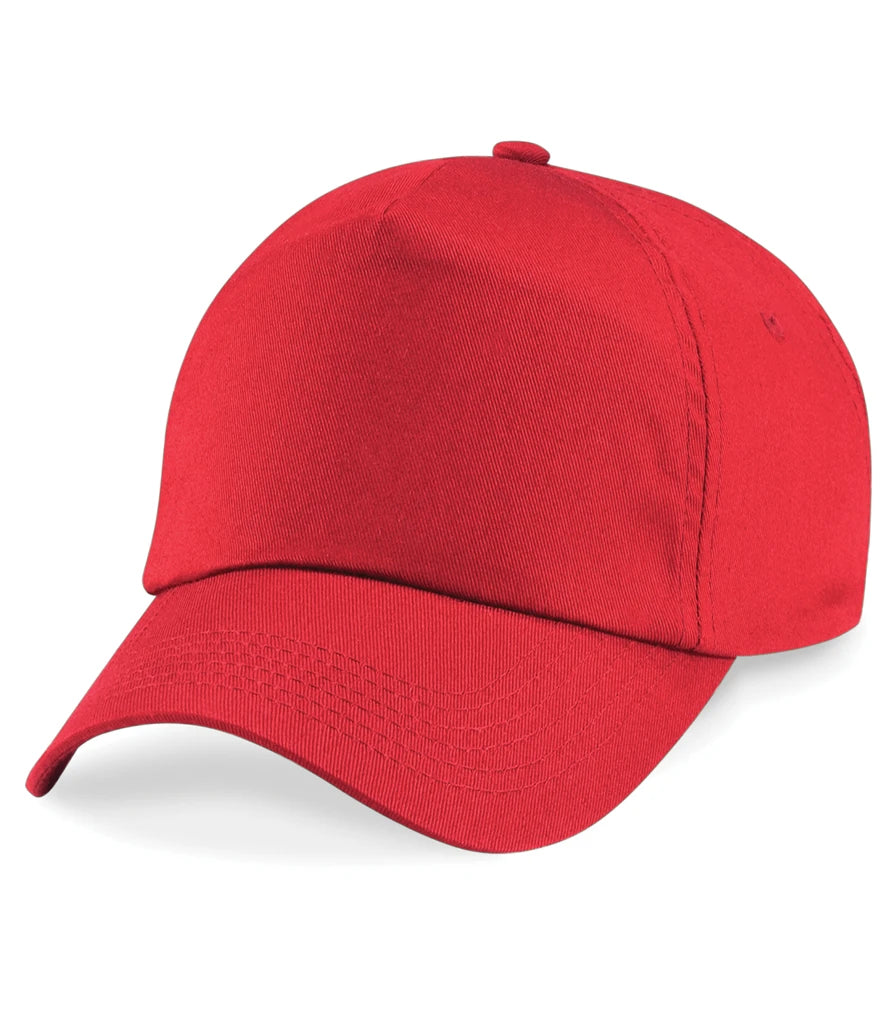 Beechfield Original 5 Panel Cap — Bright Red