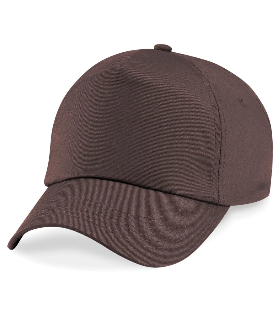 Beechfield Original 5 Panel Cap — Chocolate