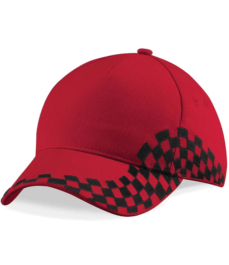 Beechfield Grand Prix Cap — Classic Red