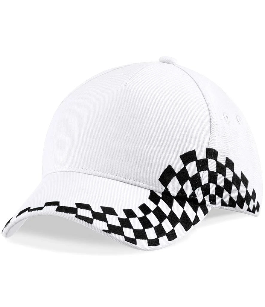Beechfield Grand Prix Cap — White