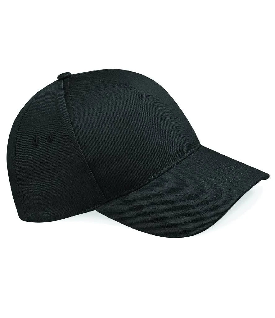 Beechfield Ultimate 5 Panel Cap — Black