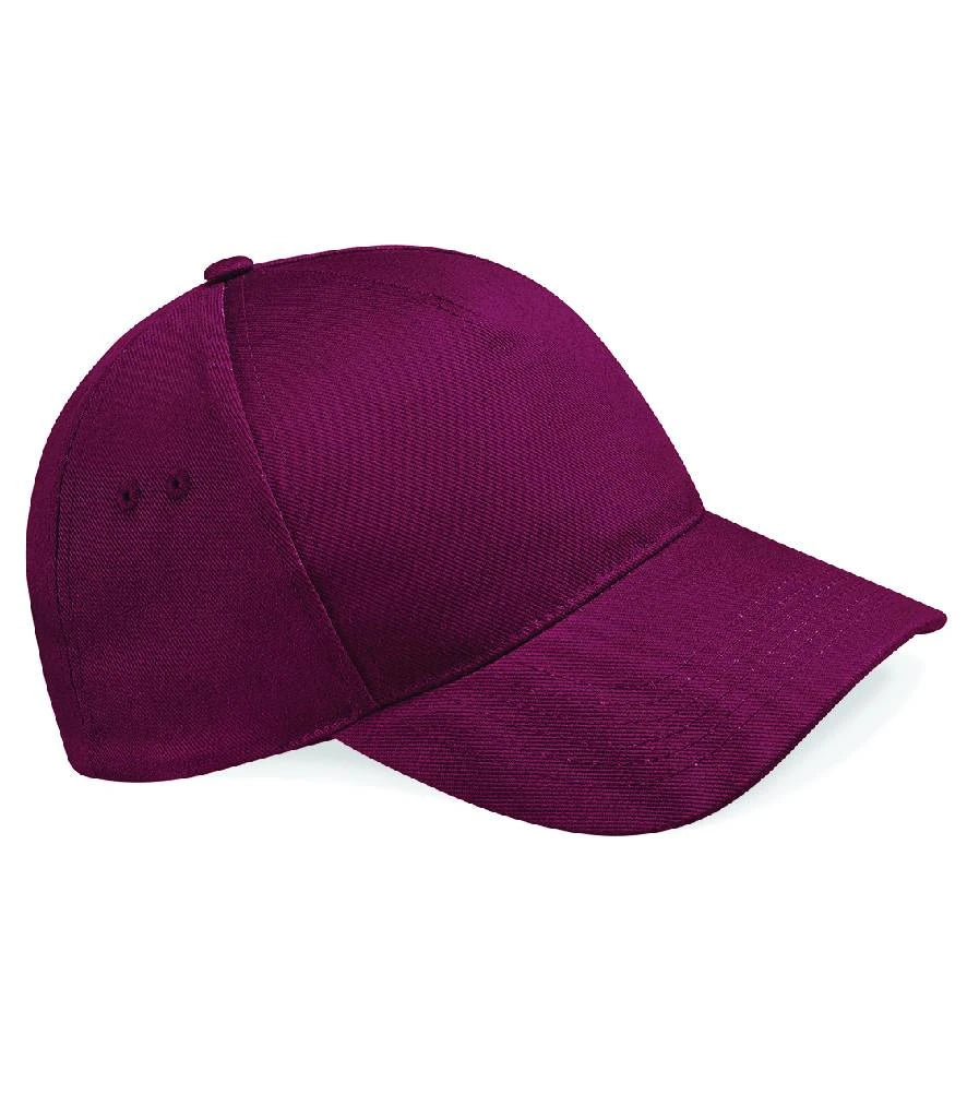 Beechfield Ultimate 5 Panel Cap — Burgundy