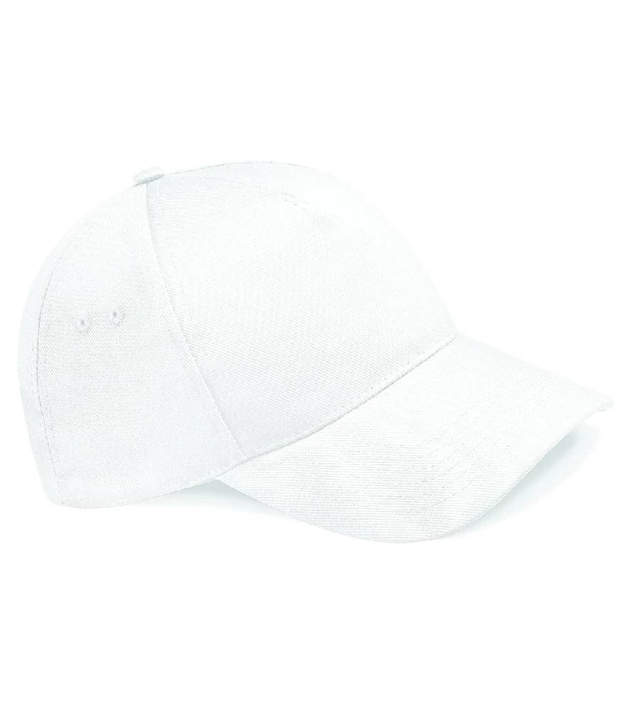 Beechfield Ultimate 5 Panel Cap — White