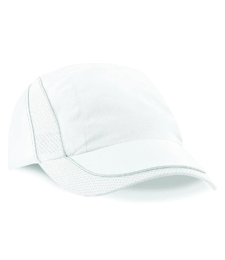 Beechfield Coolmax® Flow Mesh Cap — White