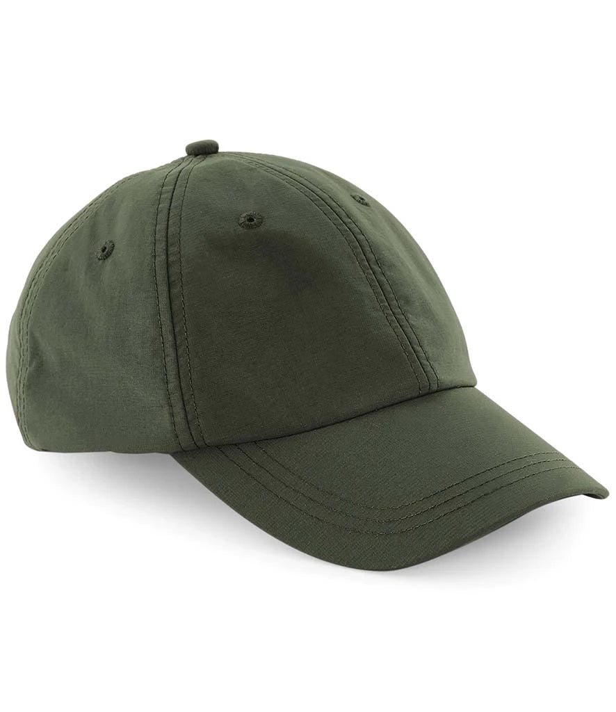 Beechfield Outdoor 6 Panel Cap — Olive Green