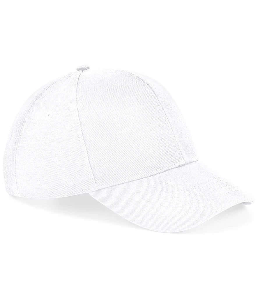 Beechfield Ultimate 6 Panel Cap — White