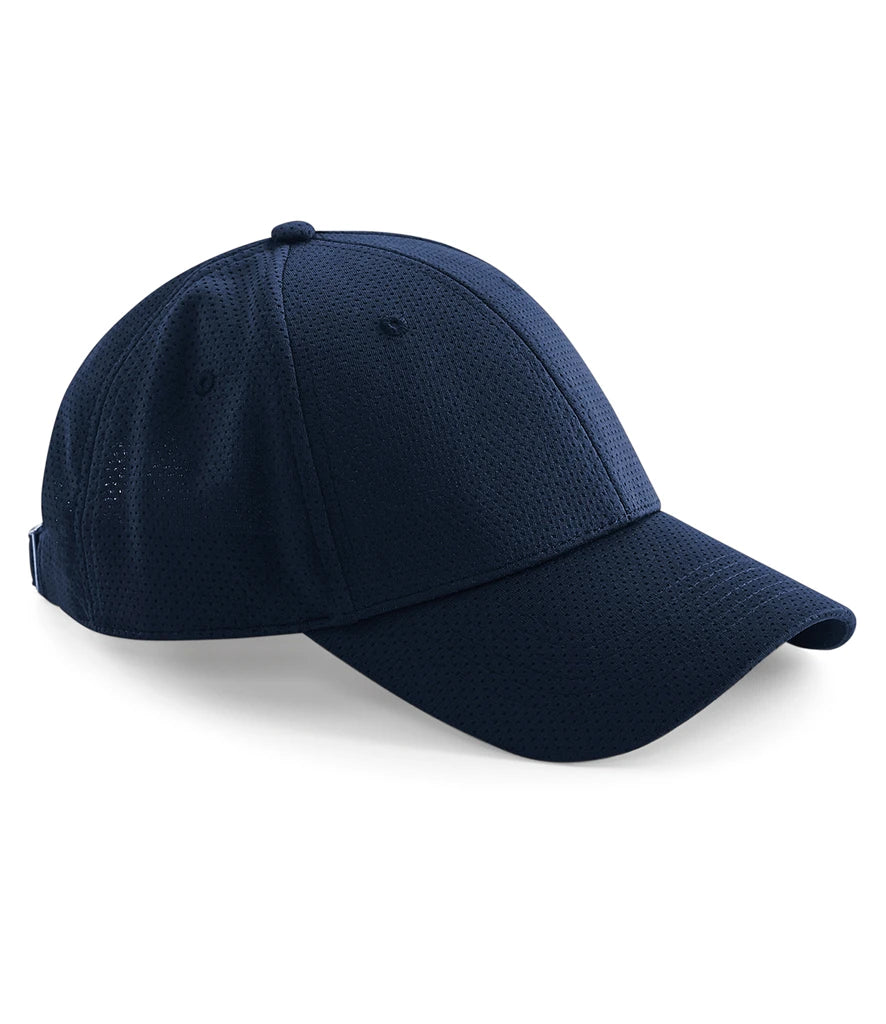 Beechfield Air Mesh 6 Panel Cap — Navy