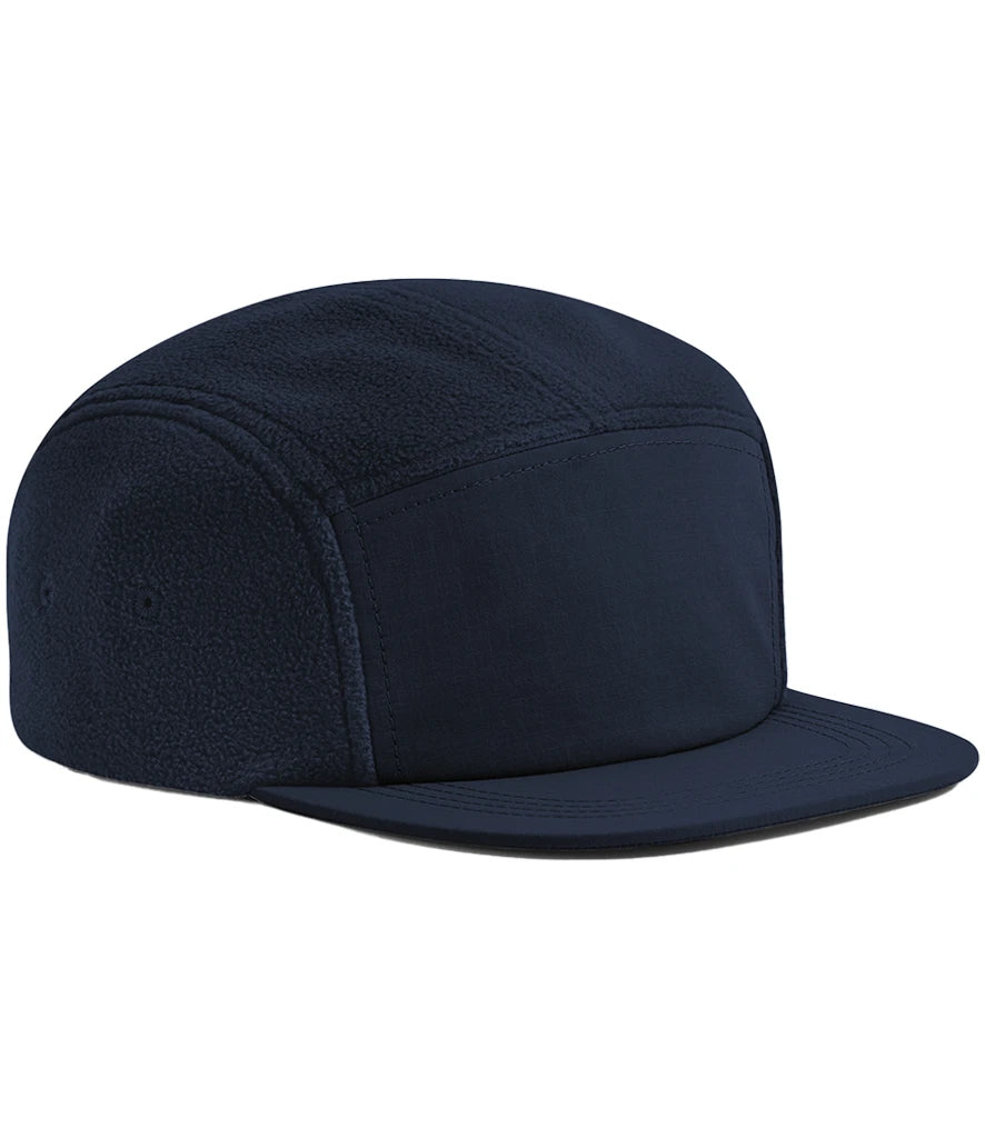 Beechfield Recycled Fleece Outdoor Camper Cap — Navy