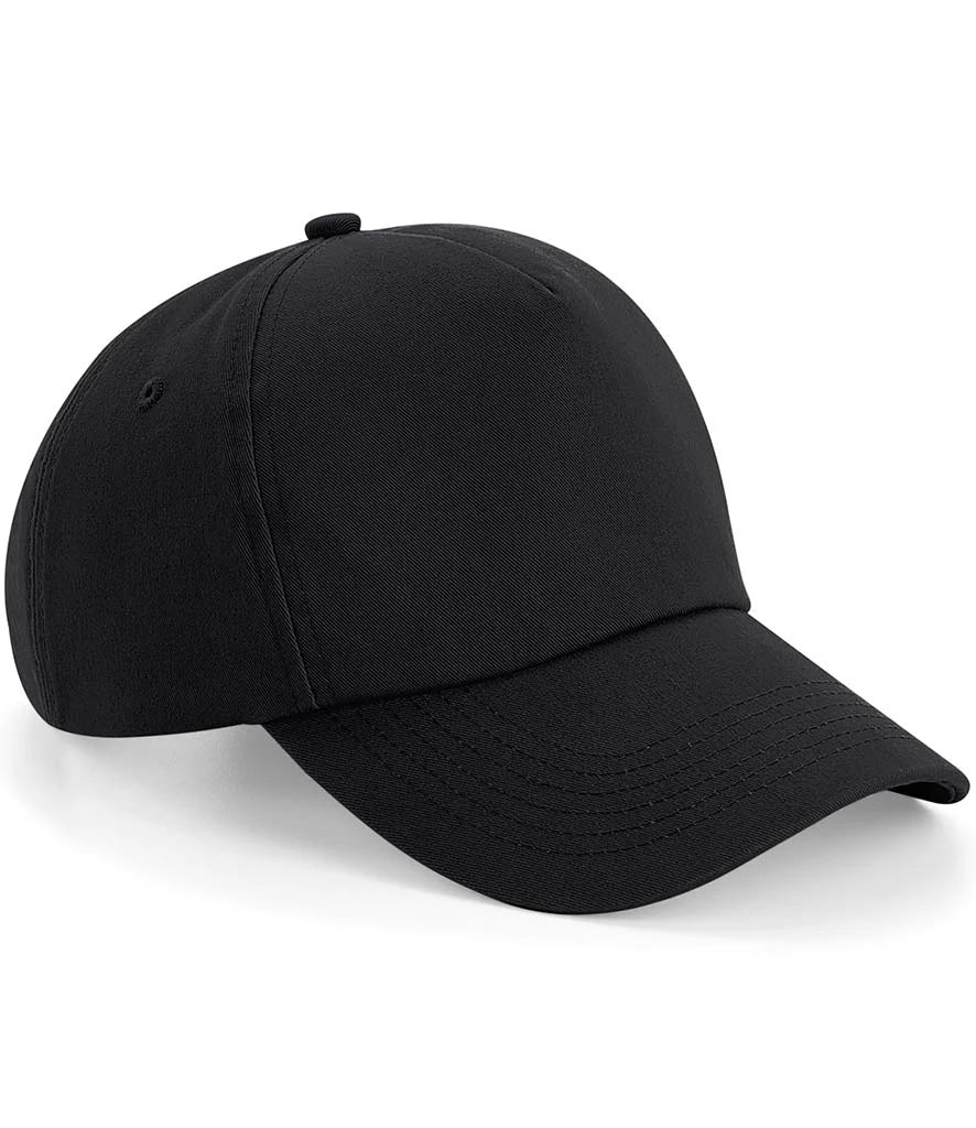 Beechfield Authentic 5 Panel Cap — Black