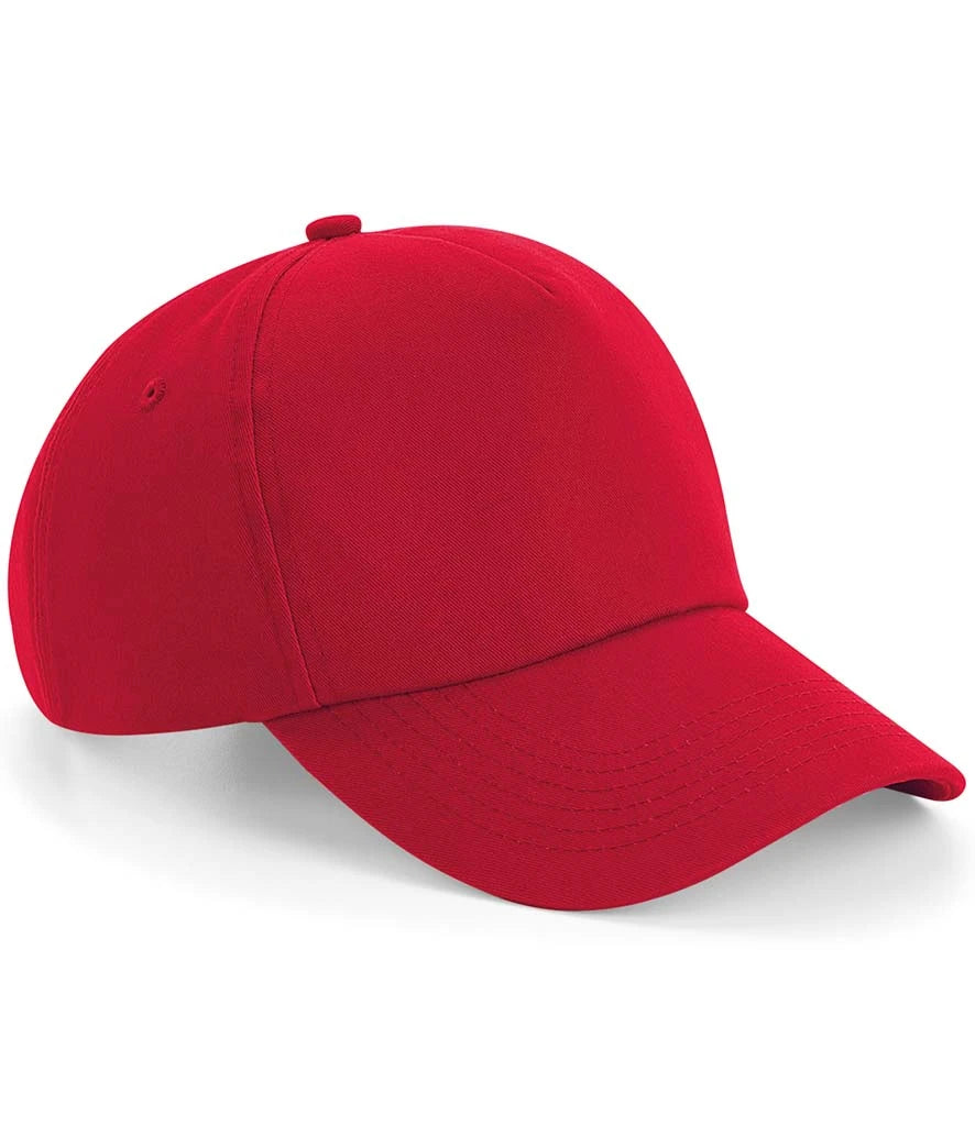 Beechfield Authentic 5 Panel Cap — Classic Red