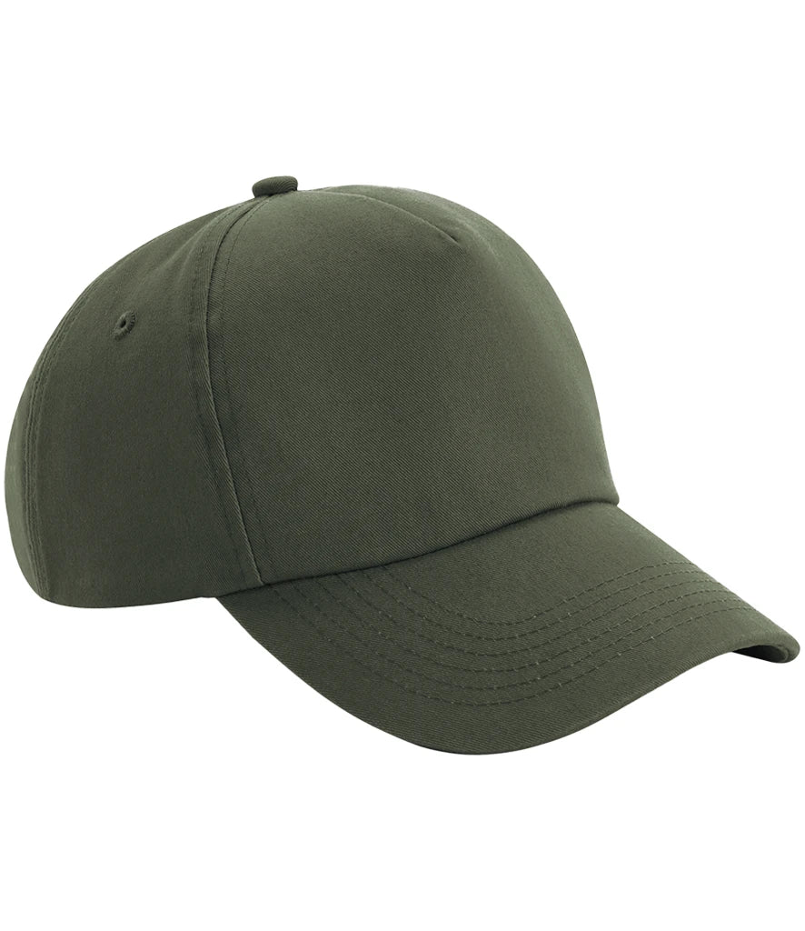 Beechfield Authentic 5 Panel Cap — Olive Green