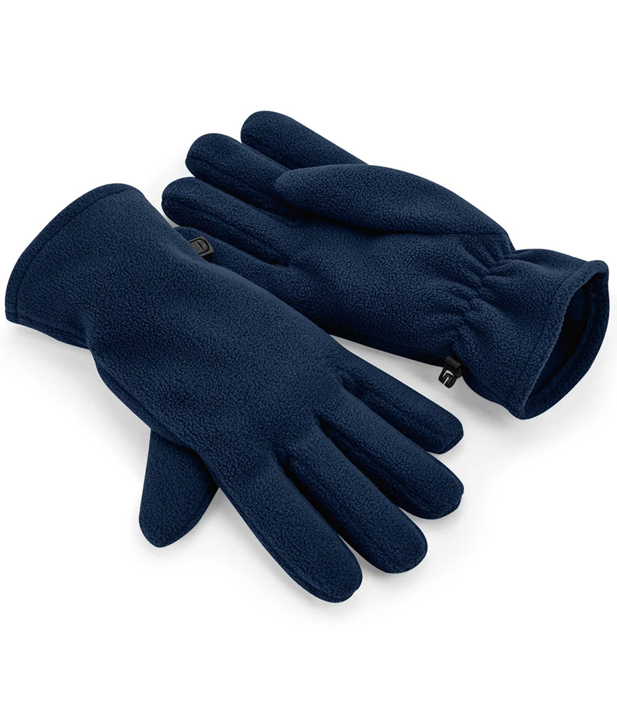 Beechfield Recycled Fleece Gloves — French Navy