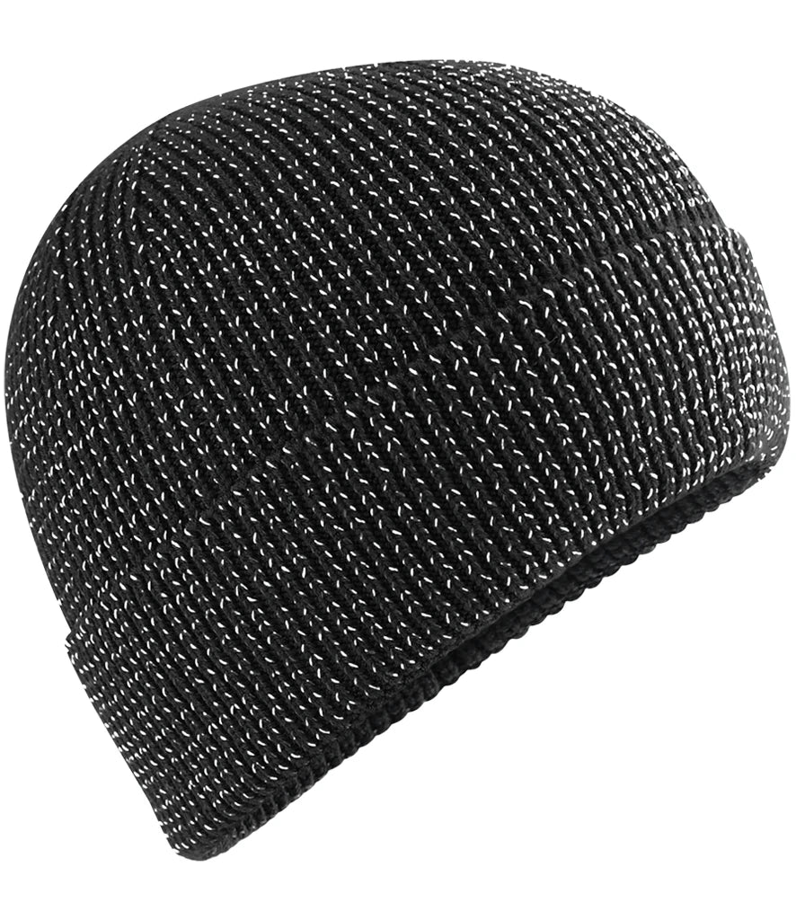 Beechfield Streetlite Reflective Beanie — Black