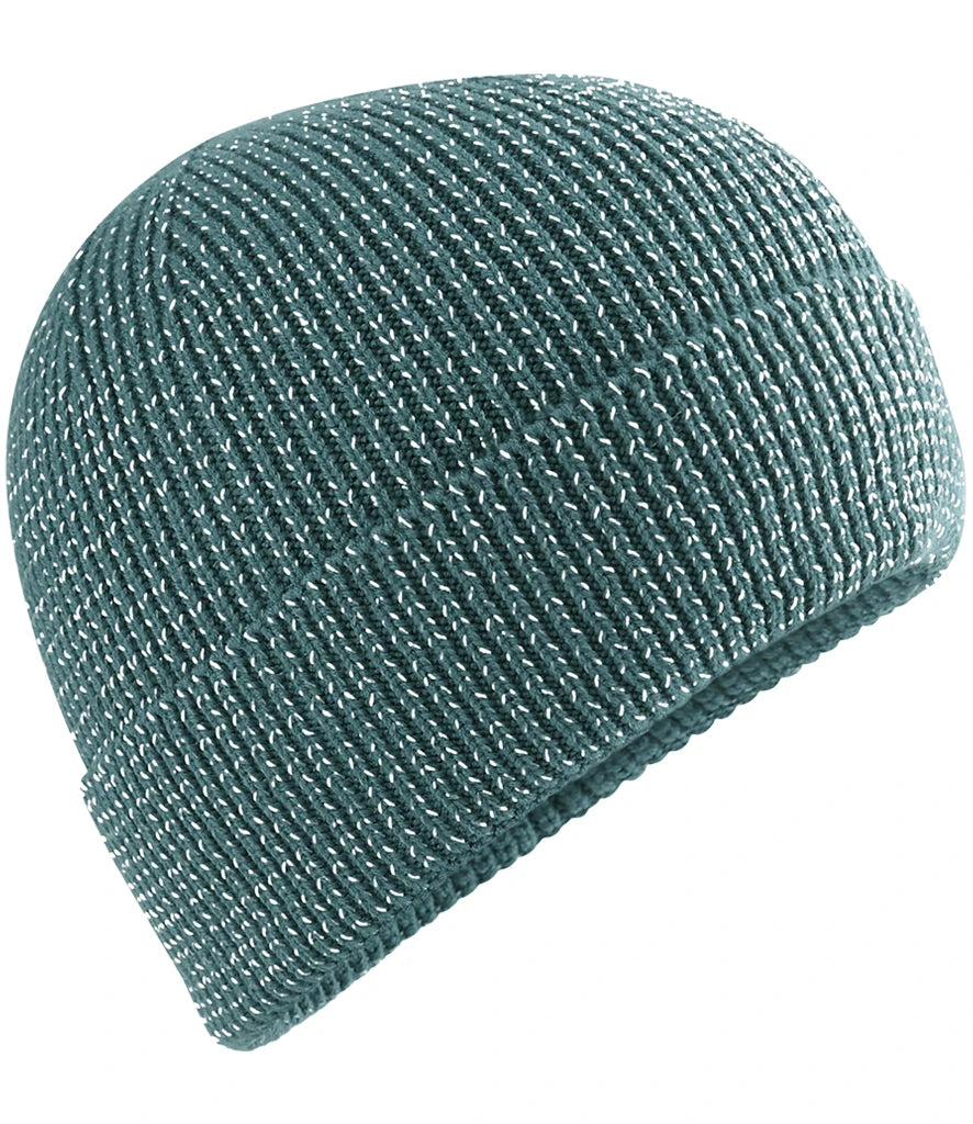 Beechfield Streetlite Reflective Beanie — Marina Green