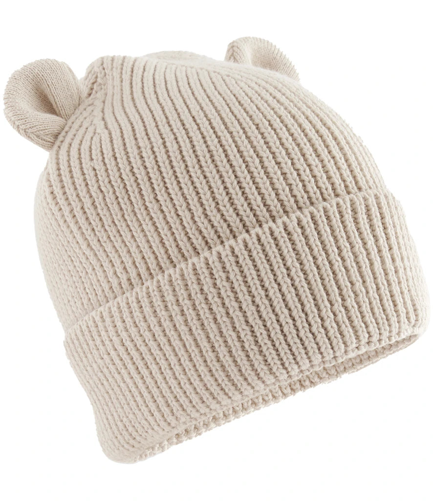 Beechfield Organic Baby Bear Beanie — Almond