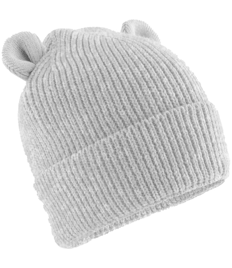 Beechfield Organic Baby Bear Beanie — Cloud Grey
