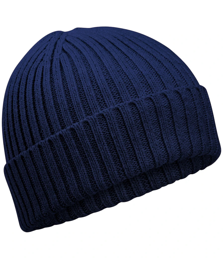Beechfield Kids Organic Cotton Beanie — Oxford Navy