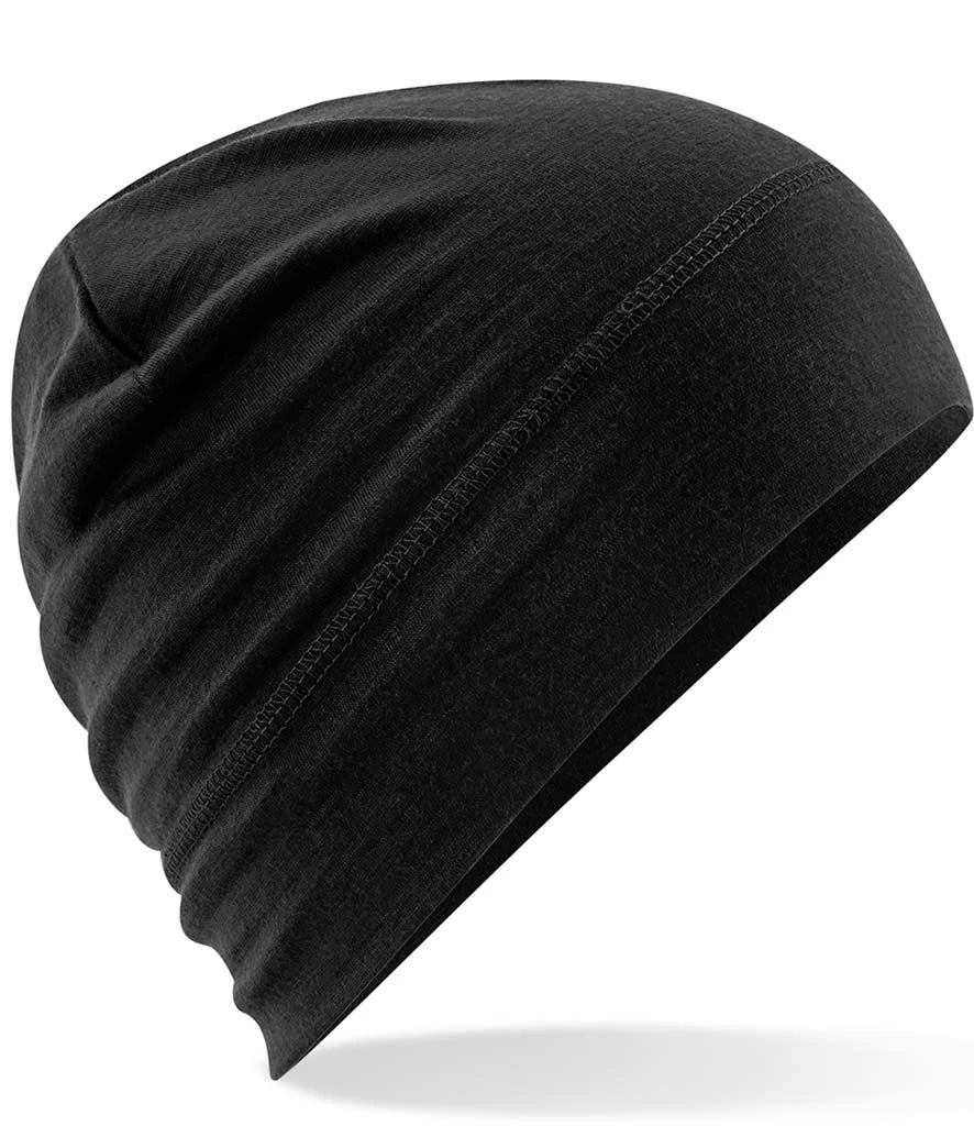 Beechfield Merino Beanie — Black