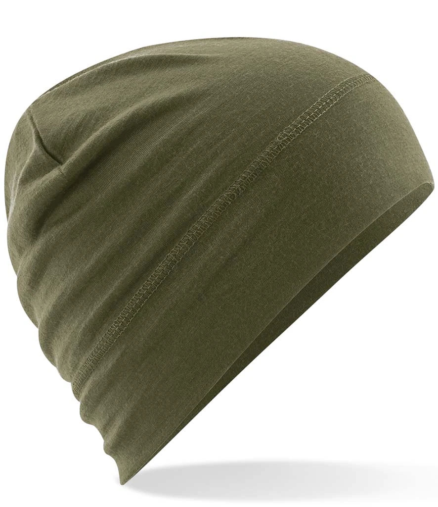 Beechfield Merino Beanie — Military Green
