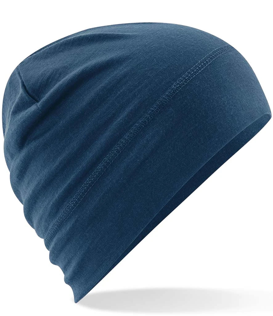 Beechfield Merino Beanie — Steel Blue