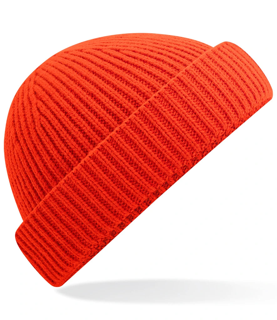 Beechfield Recycled Harbour Beanie — Fire Red