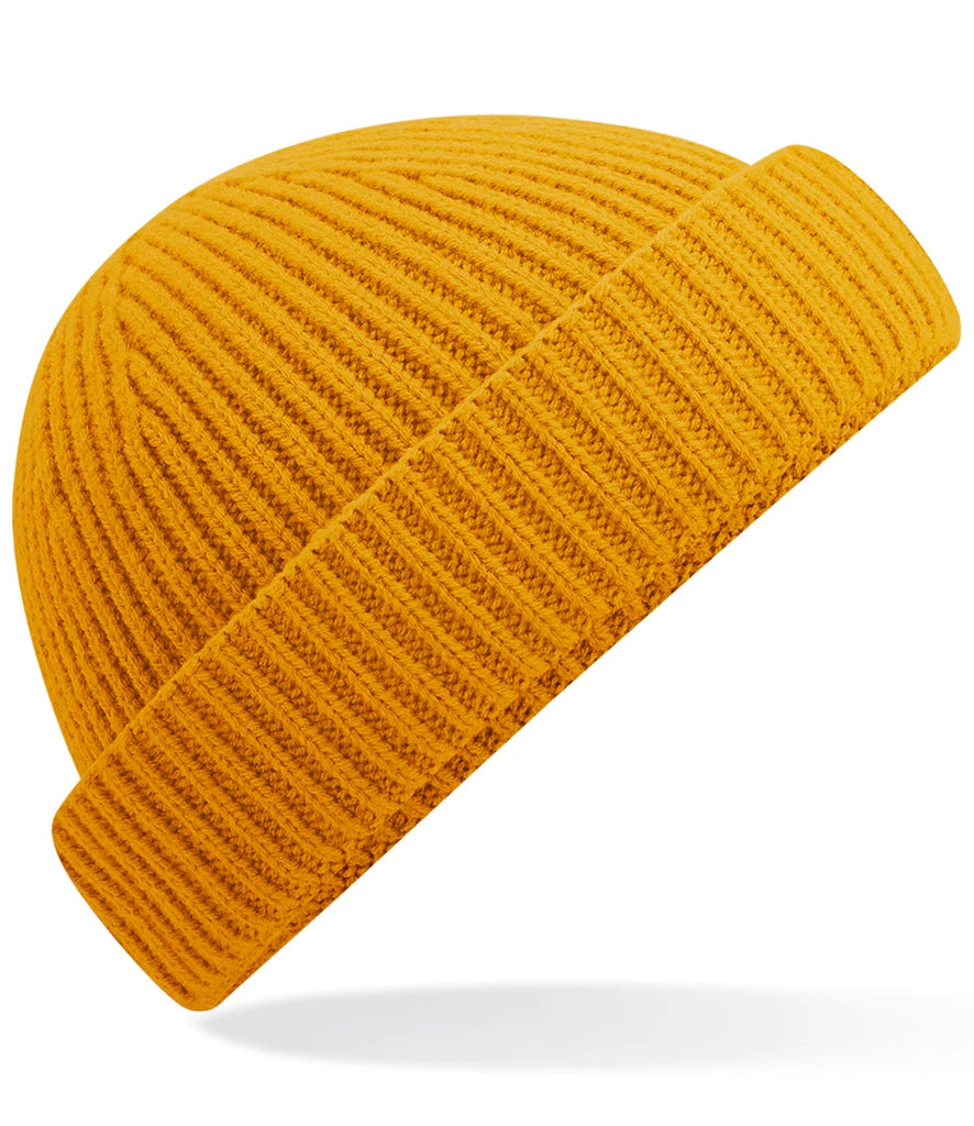 Beechfield Recycled Harbour Beanie — Mustard