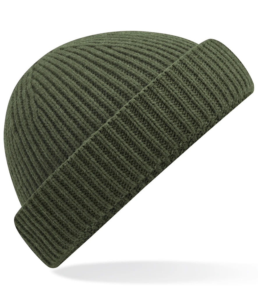 Beechfield Recycled Harbour Beanie — Olive Green