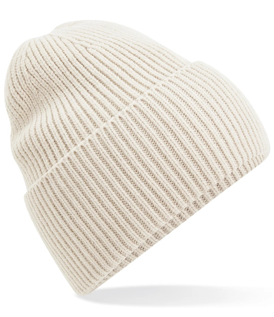 Beechfield Recycled Oversized Cuffed Beanie — Oatmeal