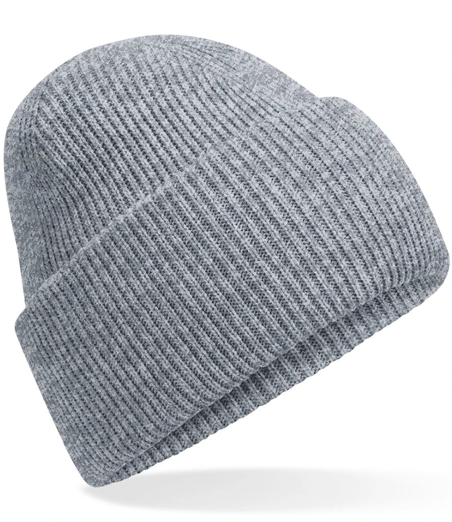 Beechfield Classic Engineered Deep Cuffed Beanie — Ash