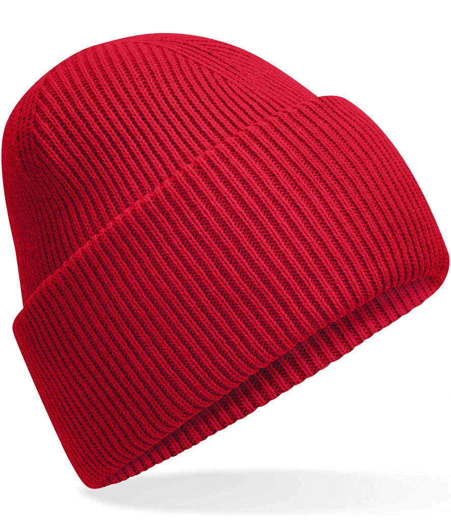 Beechfield Classic Engineered Deep Cuffed Beanie — Classic Red