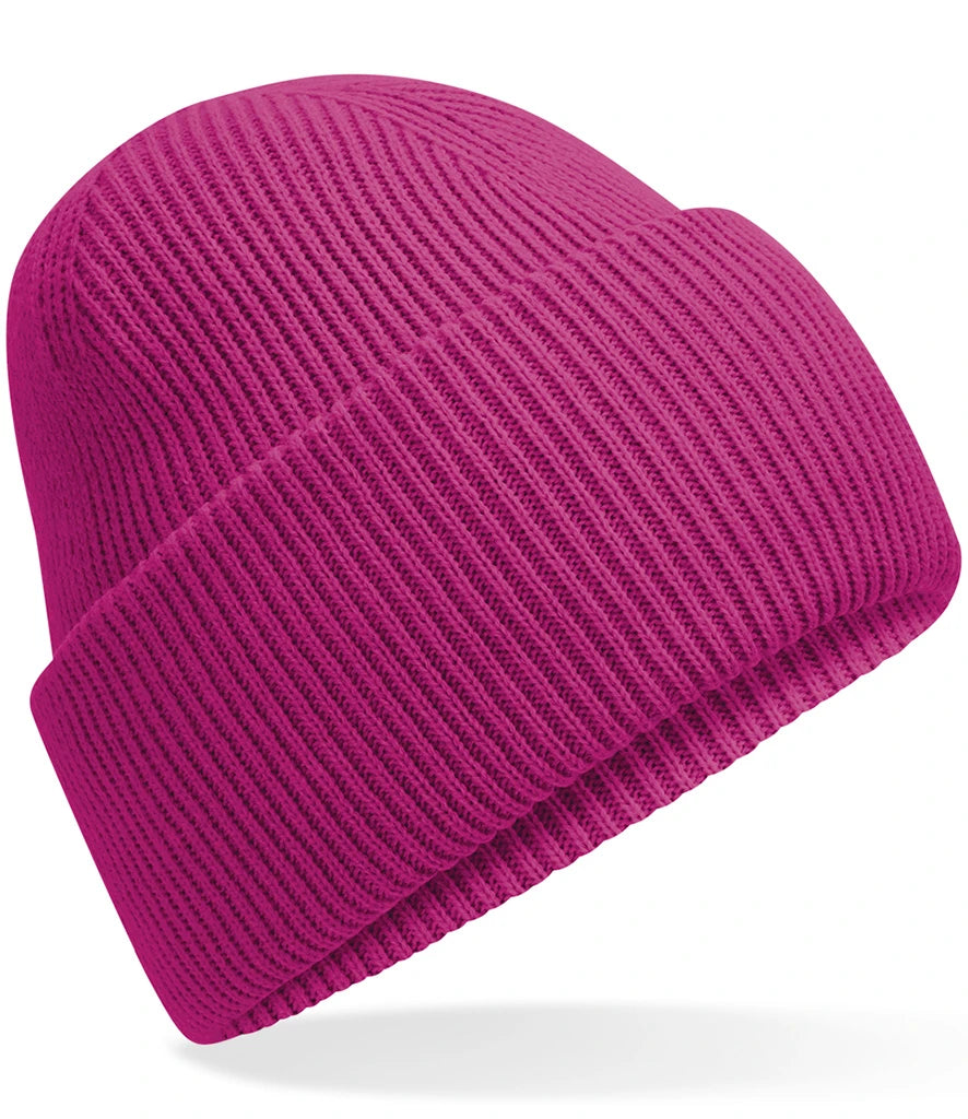 Beechfield Classic Engineered Deep Cuffed Beanie — Festival Fuchsia