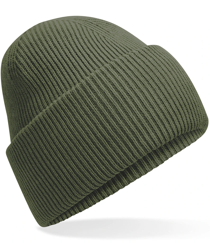Beechfield Classic Engineered Deep Cuffed Beanie — Olive Green